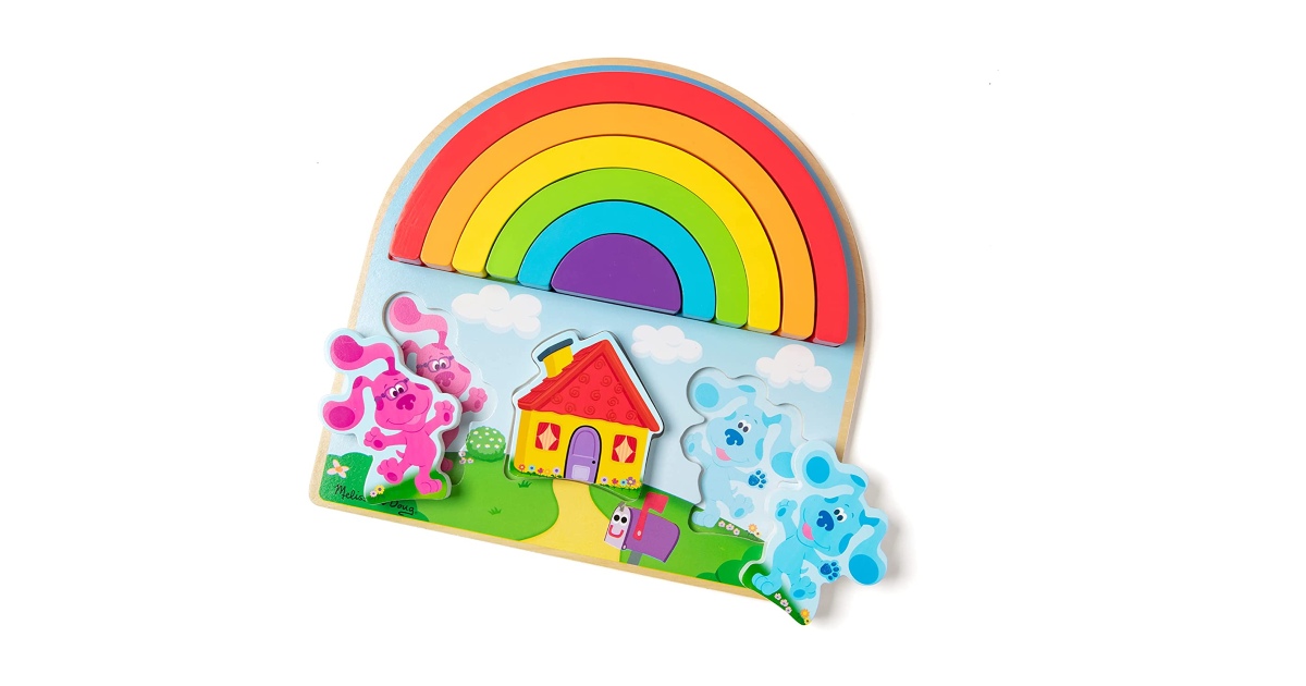 Wooden Rainbow Stacking Puzzle at Amazon