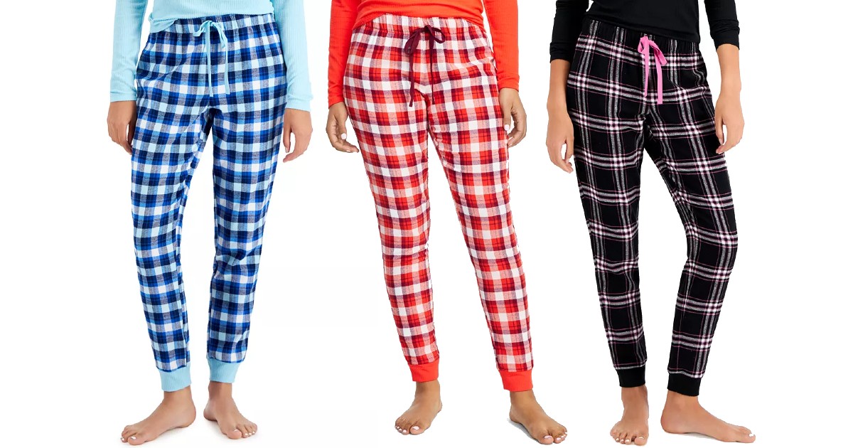 Flannel Plaid Pajama Pants ONL...