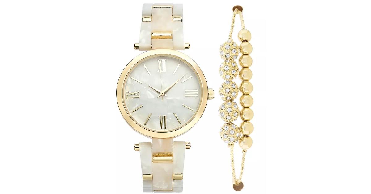 Bracelet Watch & Slider Bracelet Set at Macy's