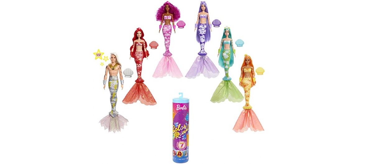 Barbie Color Reveal Mermaid Doll at Amazon