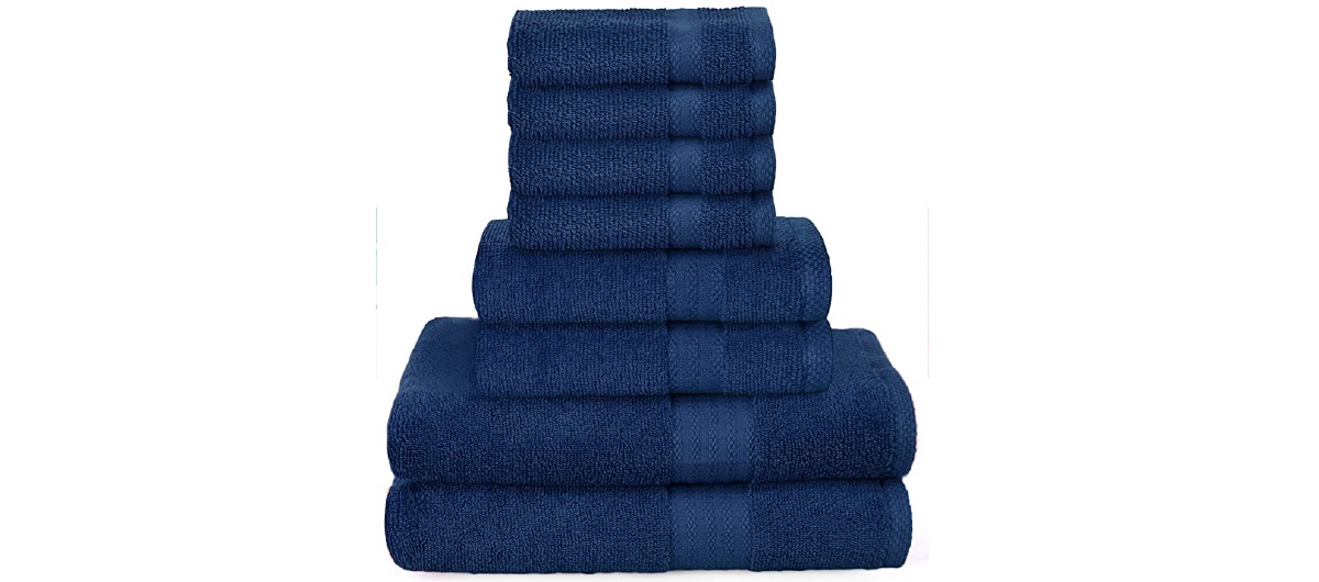 Ultra Soft 8-Piece Towel Set at Amazon