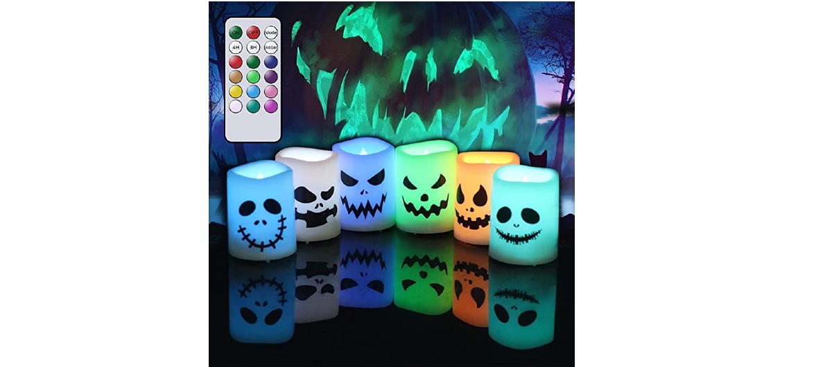 Halloween Votive Color Changing Candle at Amazon
