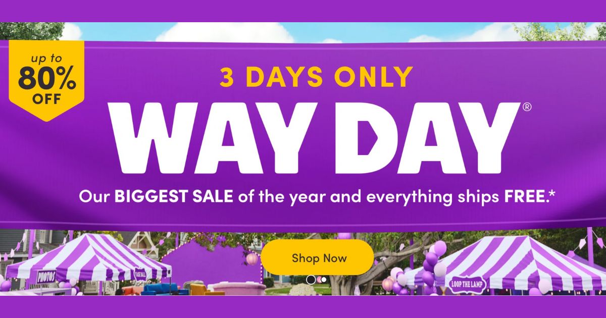 Wayfair Way Day is this Wednesday