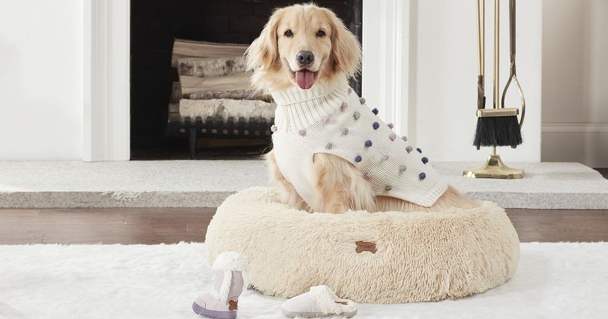 Koolaburra by UGG Sacha Faux Fur Pet Bed ONLY $24 (Reg $40) - Daily