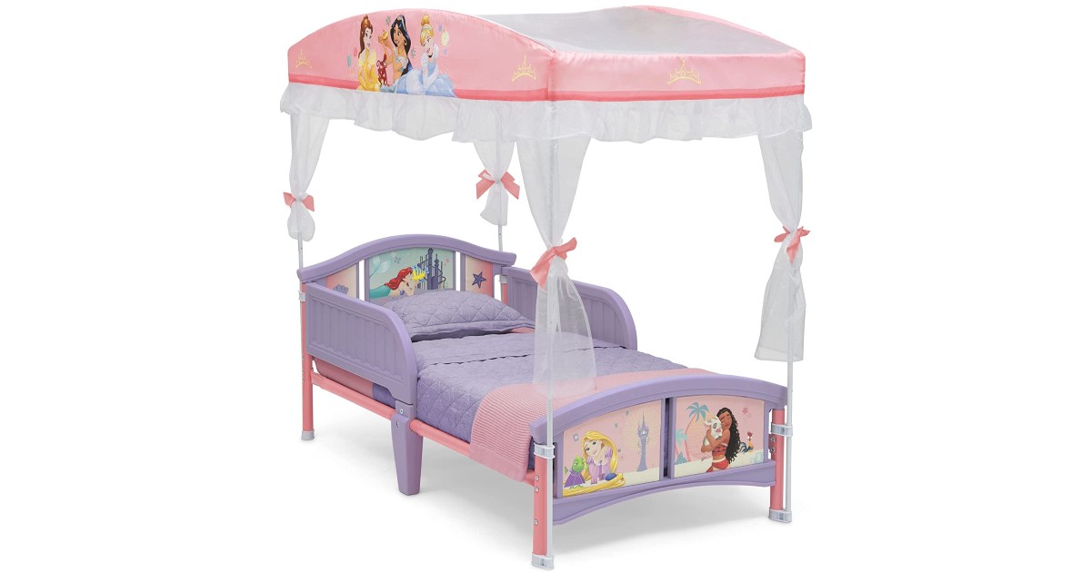 Delta Children Canopy Toddler Bed ONLY 65.99 (Reg 110) Daily Deals