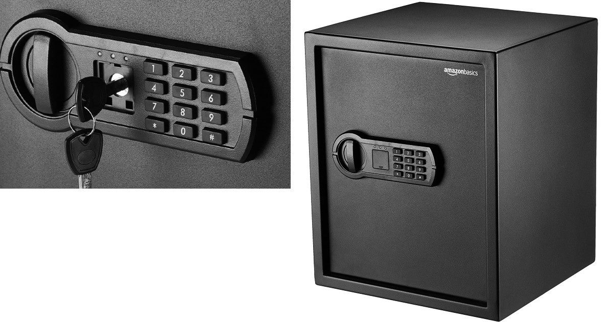 Amazon Basics Steel Home Security Safe