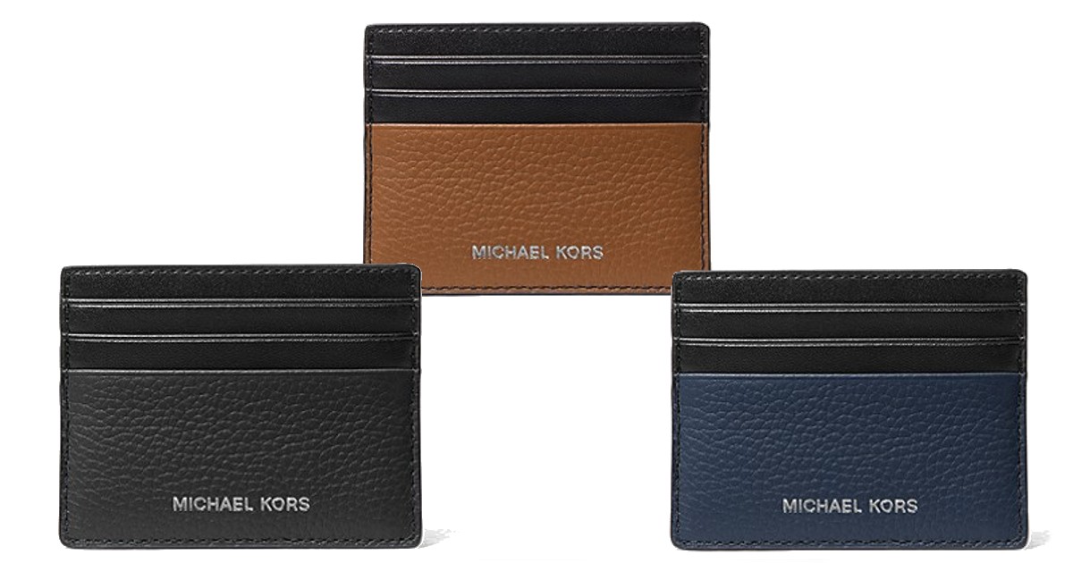 Michael Kors Leather Tall Card Case