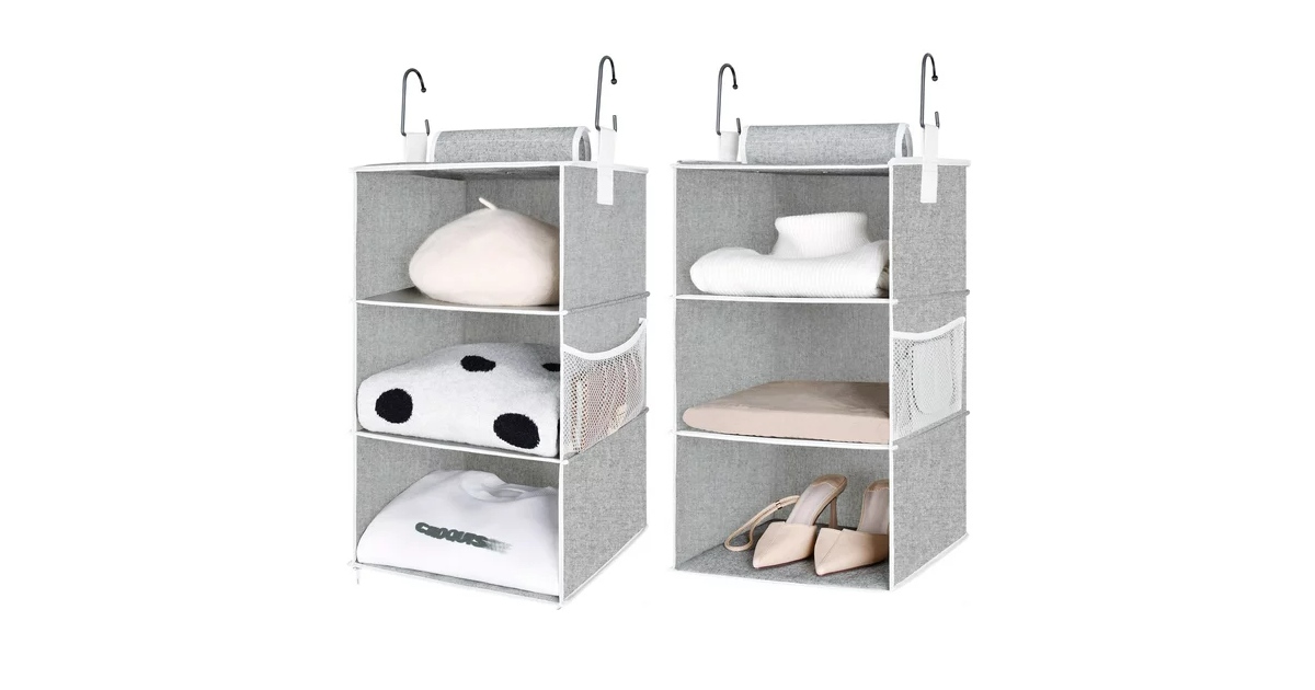 Hanging Closet Organizer ONLY 17 (Reg. 36) Daily Deals & Coupons