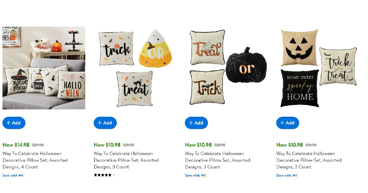 Halloween Pillows at Walmart
