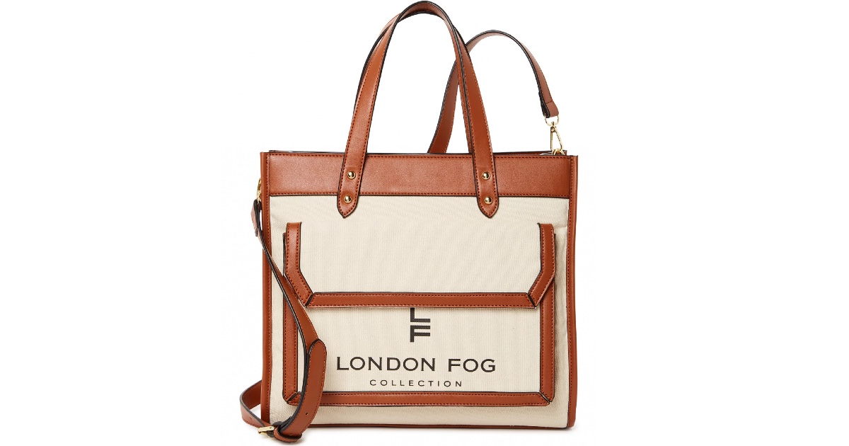 London Fog Piper Satchel Handbag at Walmart