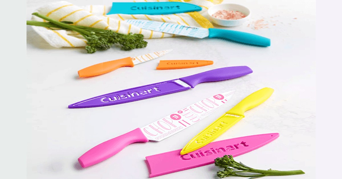 Cuisinart 10Piece Printed Words Knife Set ONLY 7.96 (Reg 40) Daily