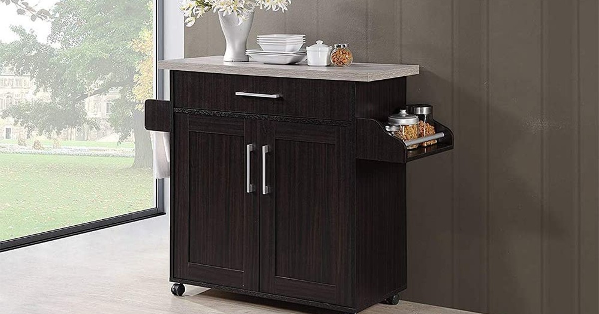 Kitchen Island with Spice Rack ONLY 59.18 (Reg 178) Daily Deals