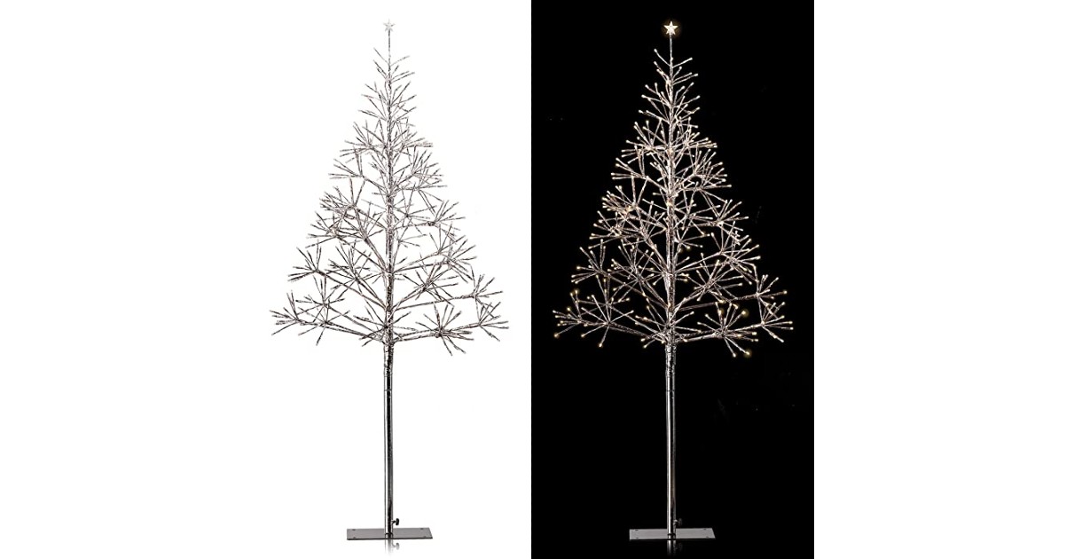 Silver Christmas Artificial Tree at Amazon