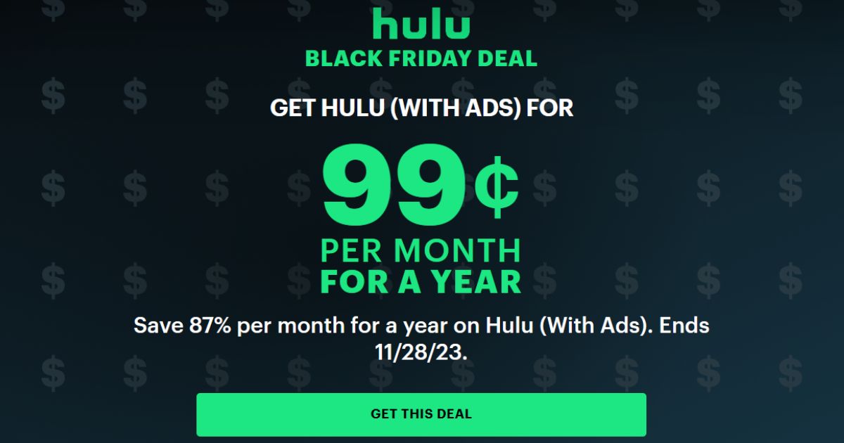 Hulu 74 Off Sale for ONLY 2 Save 17.97 + Disney Plus Add On