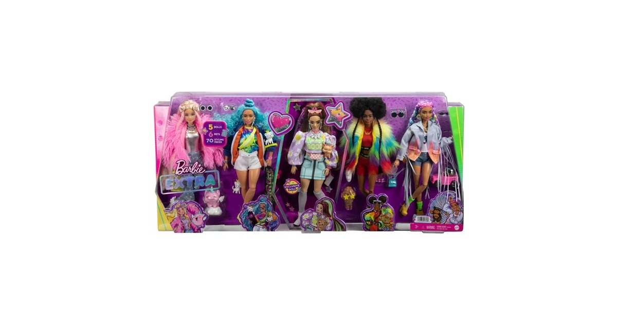 Barbie Extra 5-Doll Set at Walmart