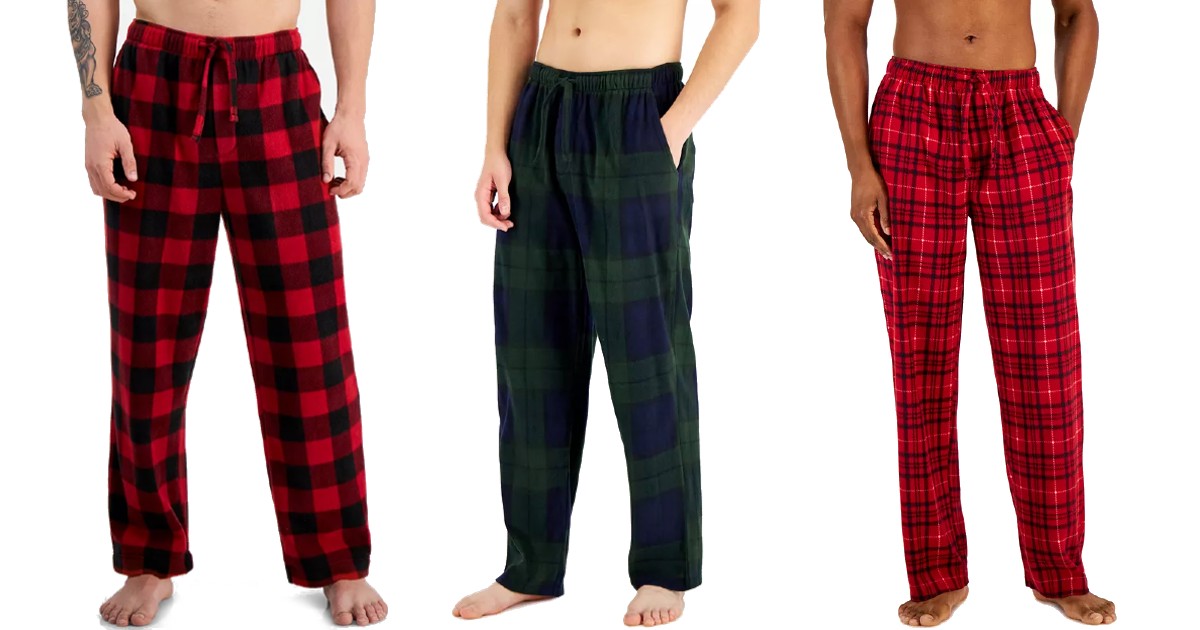 Men's Cozy Fleece Pajama Pants