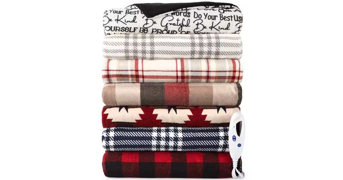 Biddeford Plush Heated Throw ONLY 45.99 (Reg 115) Daily Deals & Coupons
