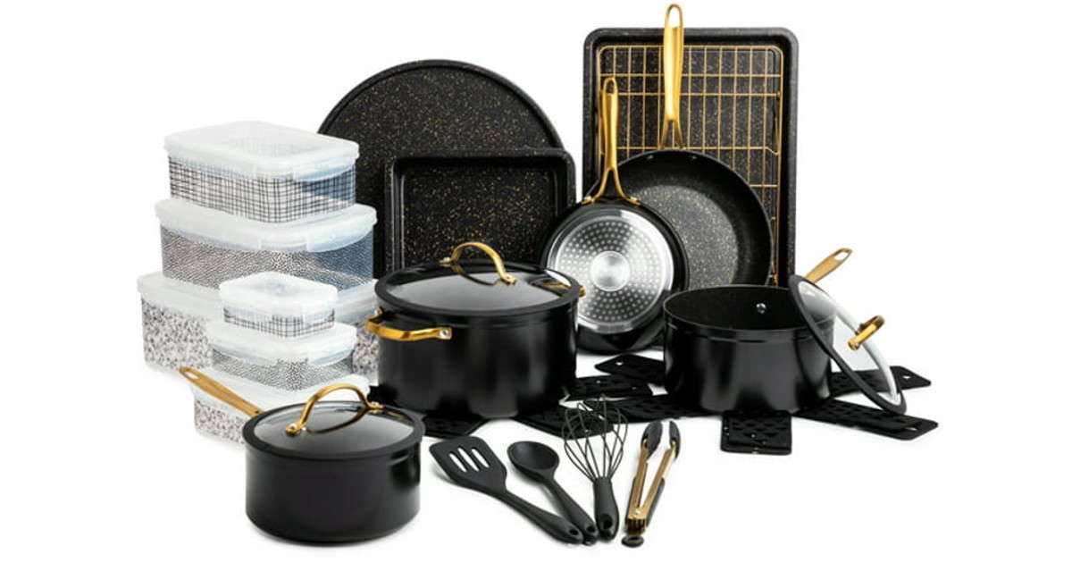 32Piece Cookware & Bakeware Nonstick Set ONLY 89 at Walmart Daily