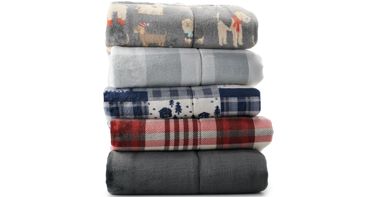 Cuddl Duds Plush to Faux Fur Throw ONLY 16.99 (Reg 50) Daily Deals