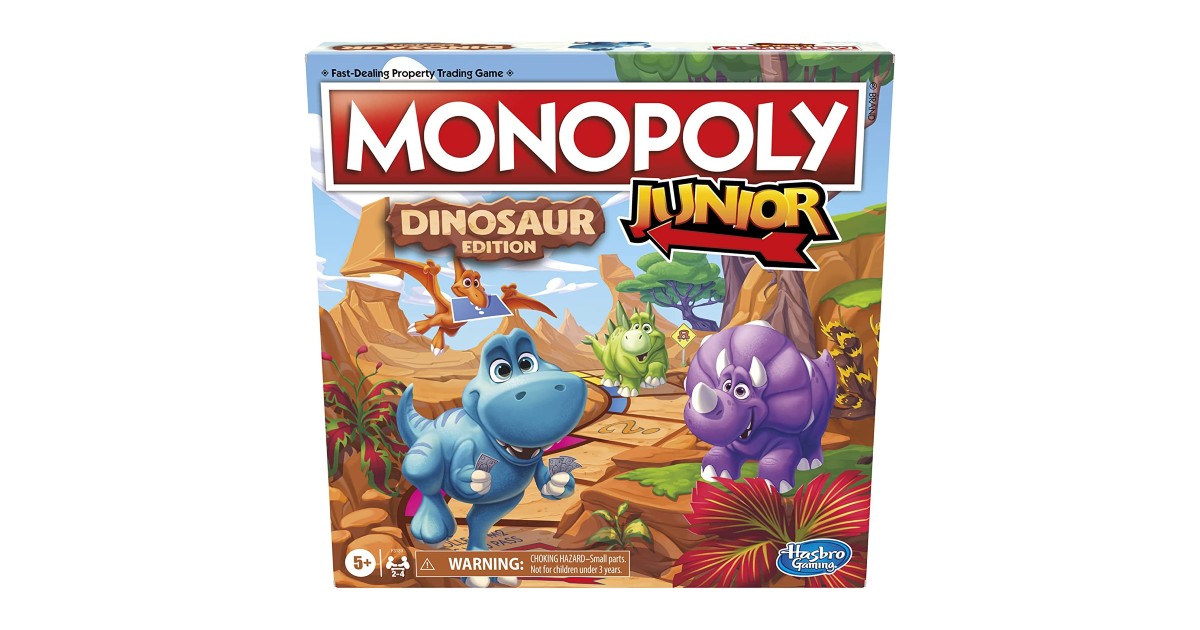 Monopoly Junior Dinosaur Edition at Amazon