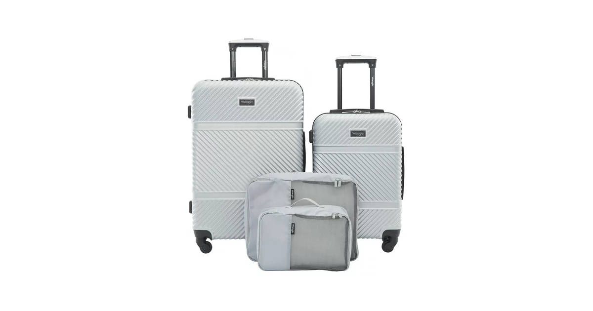 Wrangler Hardside Spinner Luggage Set ONLY 75 (Reg. 300) Daily