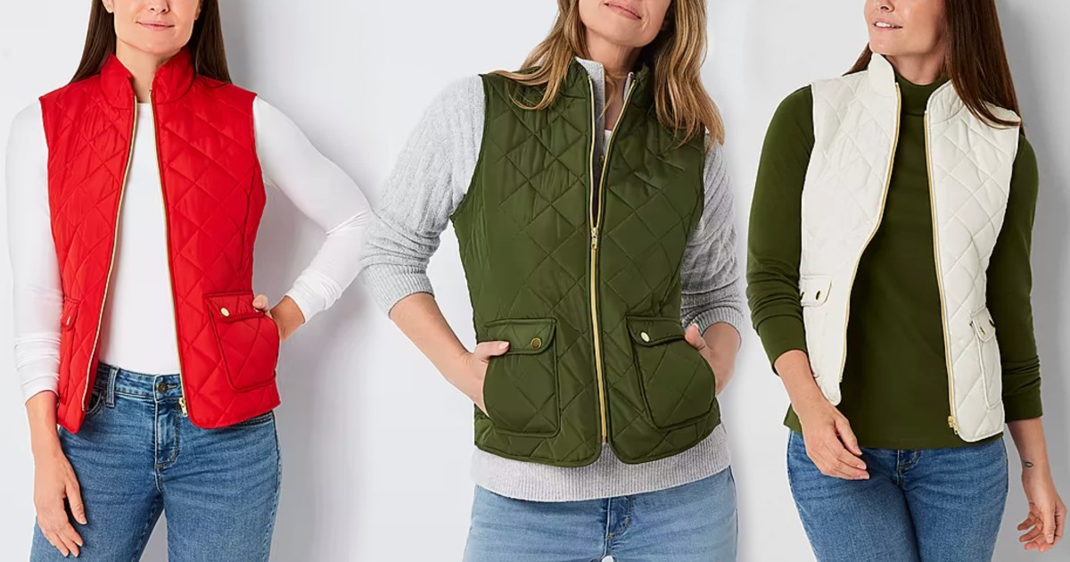 St. John's Bay Quilted Vest at JCPenney