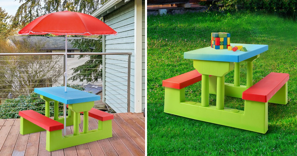 Costway Kids Picnic Table at Walmart