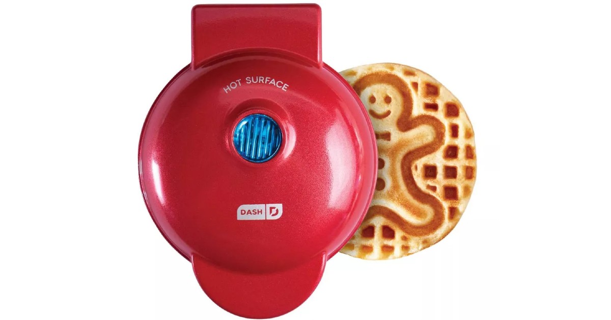 Dash Gingerbread Mini Waffle Maker ONLY 7.99 (Reg 13) Daily Deals