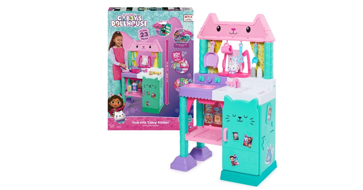 Gabby's Dollhouse Cakey Kitchen Set ONLY 49.99 (Reg. 119.99) Daily