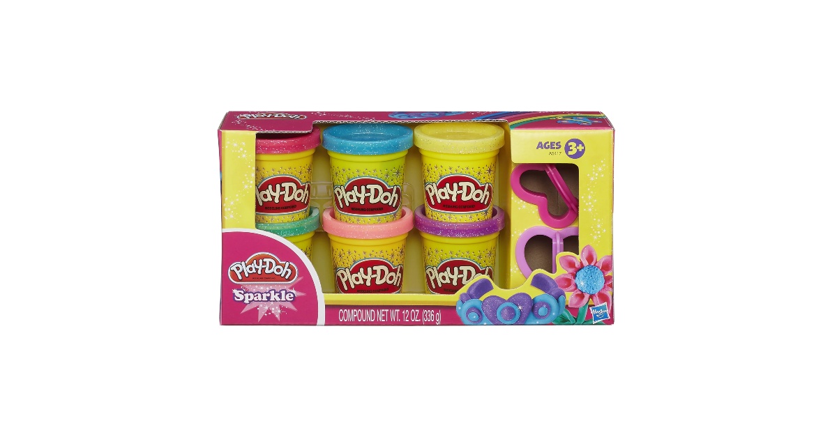 Play-Doh Sparkle 6 Pack at Walmart