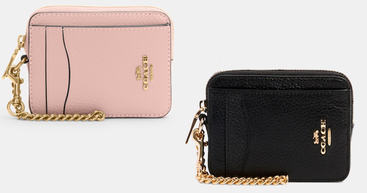 Coach Outlet Zip Card Case ONLY 40.12 (Reg 118) Daily Deals & Coupons