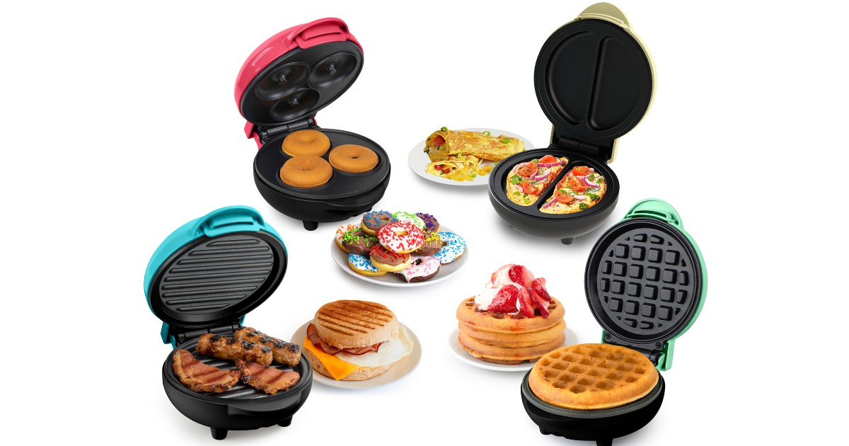 Mini Appliances ONLY 3.75 Each Waffle, Donut, Omelet Makers Daily