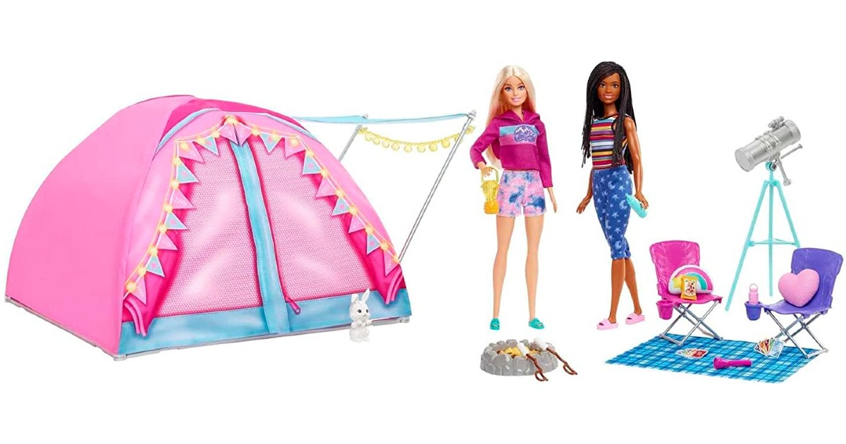Barbie It Takes Two Camping Playset at Amazon