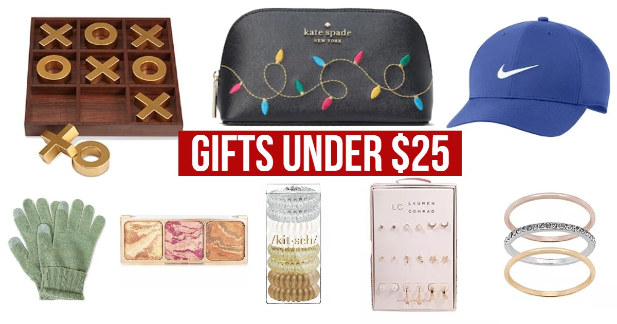 Christmas Gifts Under 25 & On Time for Everyone on Your List Daily