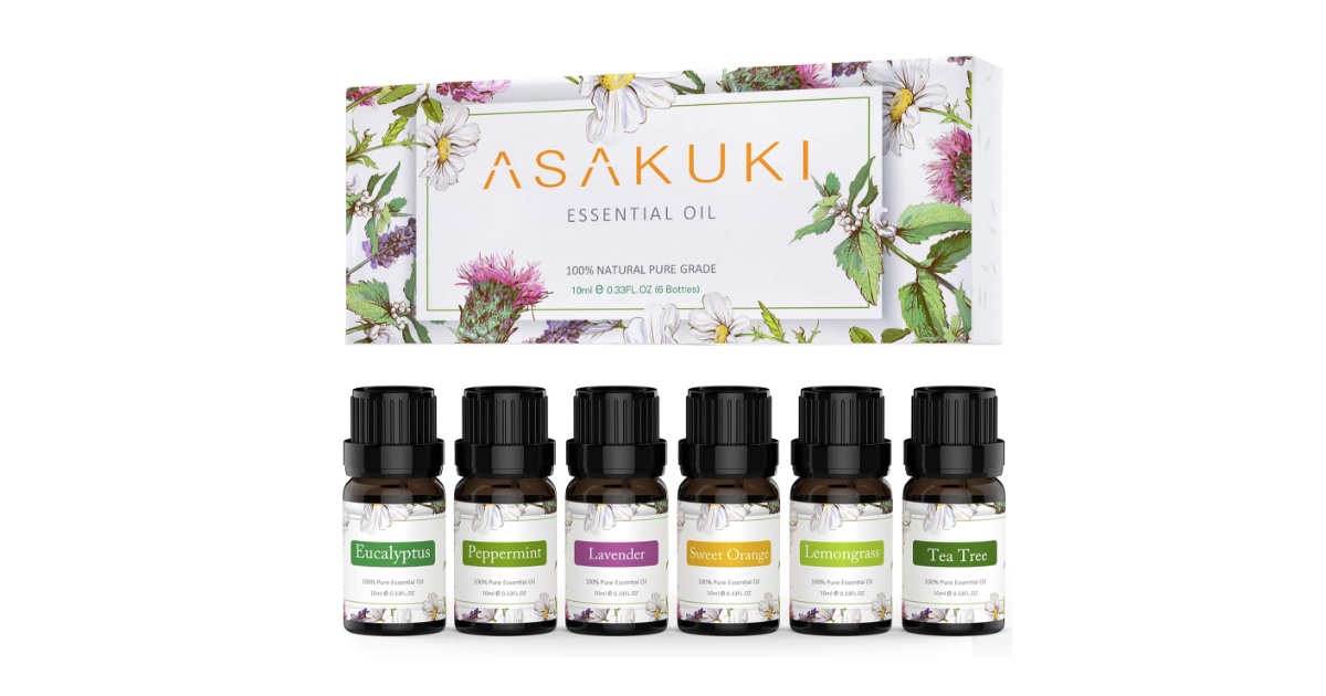 6ct Essential Oil Gift Set at Amazon