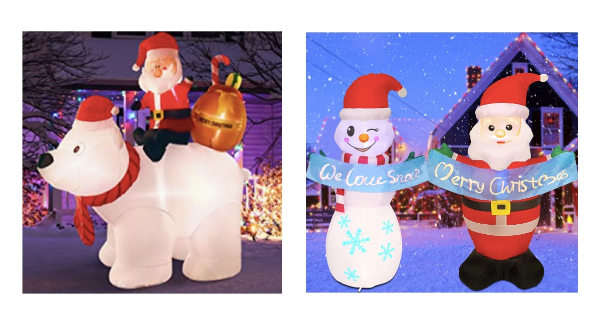 Christmas Lawn Inflatables at Amazon