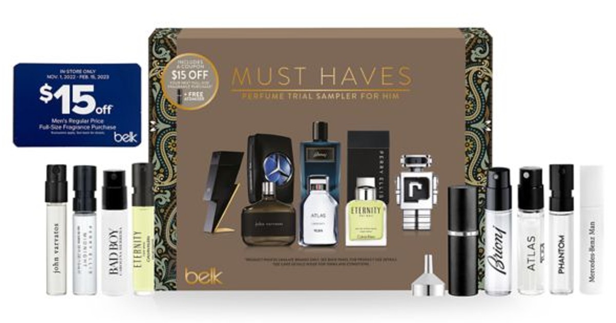 Men’s Fragrance Sampler 8-Piece Kit at Belk