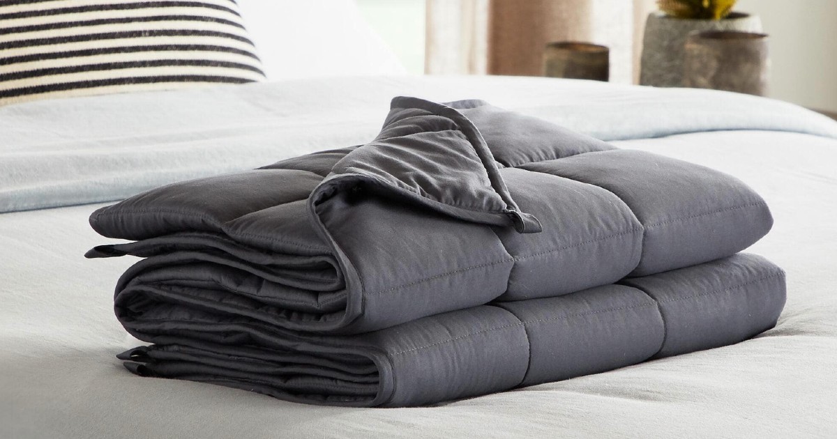 Weighted Blanket Full/Queen 12lbs ONLY 14.99 (Reg 41) Daily Deals