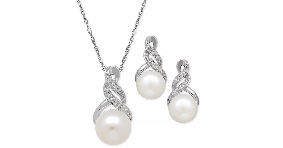 Cultured Freshwater Pearl Jewelry Set at Macy's