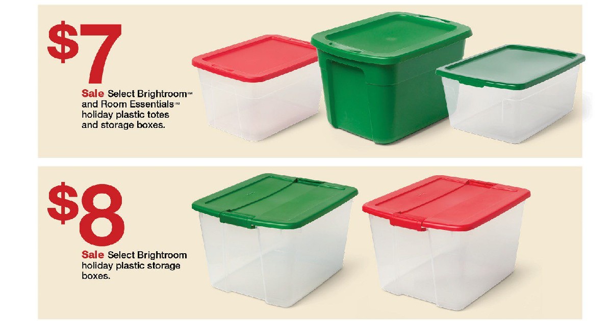 Holiday Storage Bin Sale at Target as low as 7 Daily Deals & Coupons