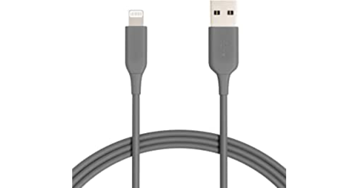 Amazon Basics Lightning Cable Cord ONLY 2.71 (Reg. 10.83) Daily