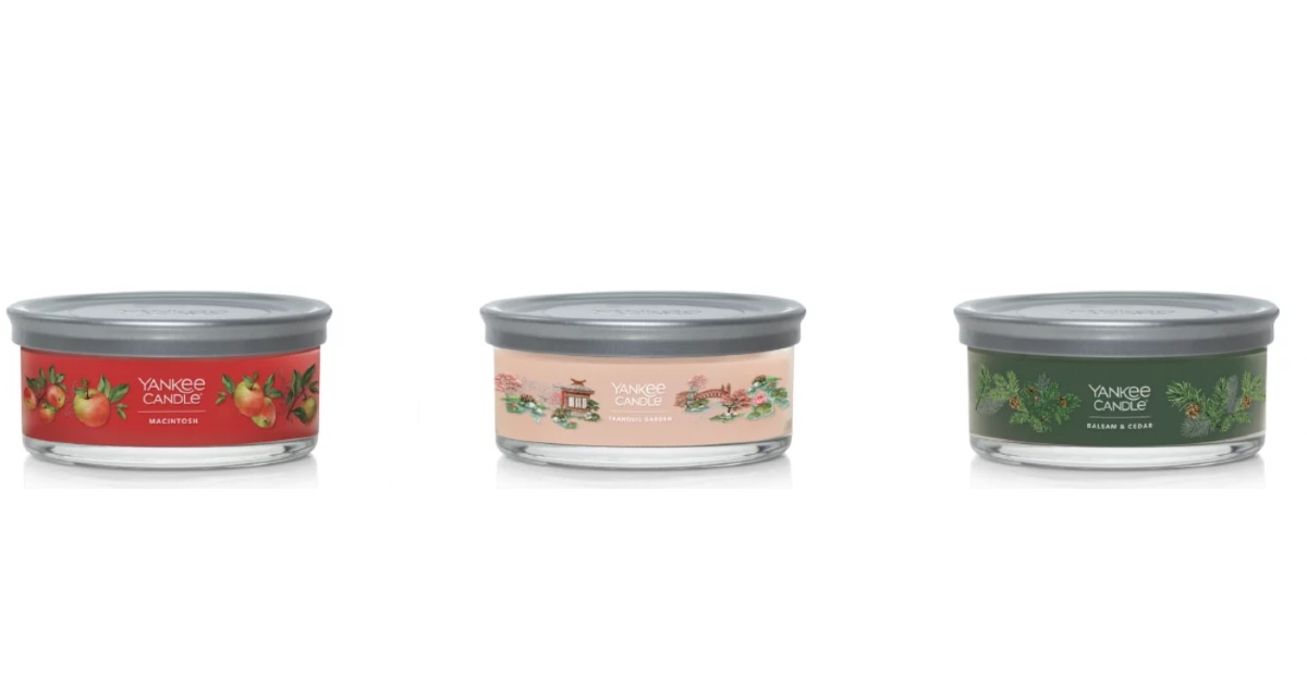 Yankee Candle Signature 5Wicks ONLY 10 (Reg. 26.50) Daily Deals & Coupons