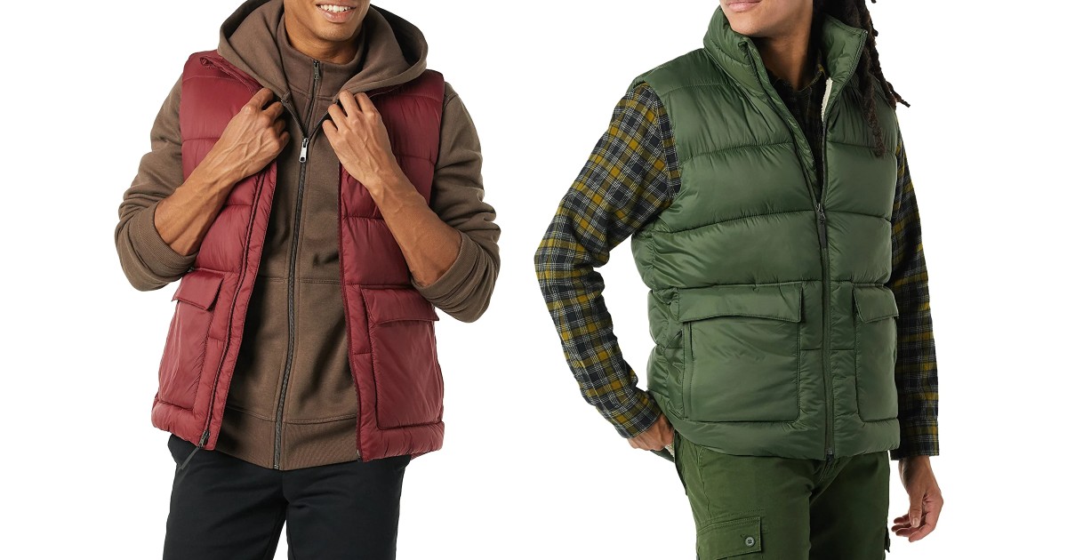 Men’s Sherpa-Lined Puffer Vest