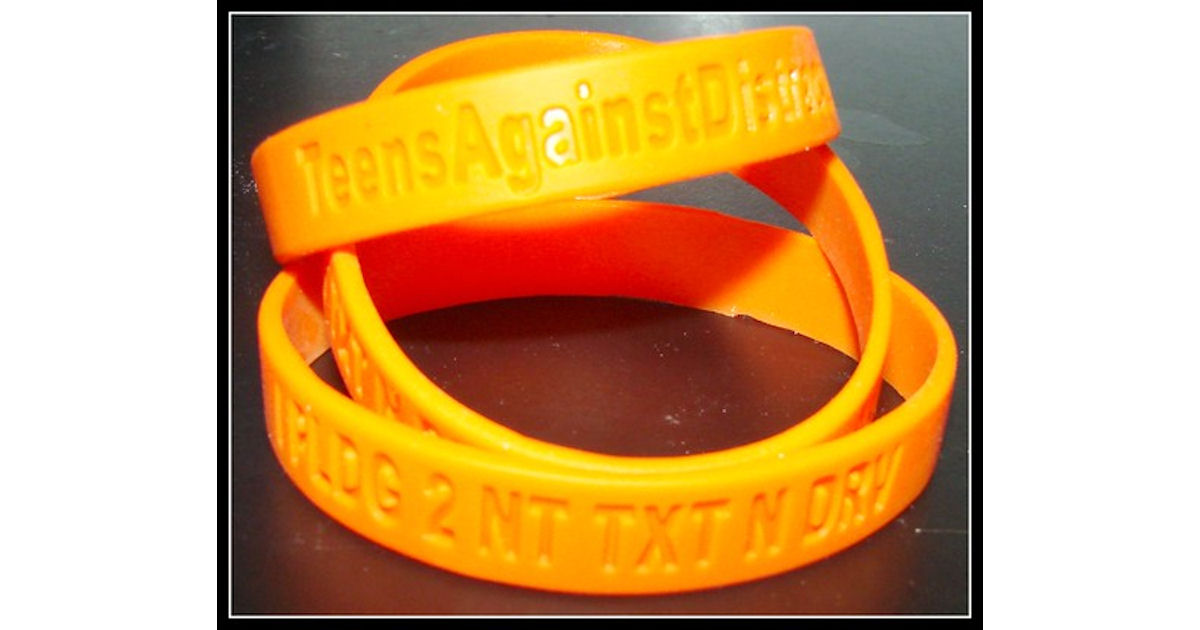 Teens Against Distracted Driving Wristband