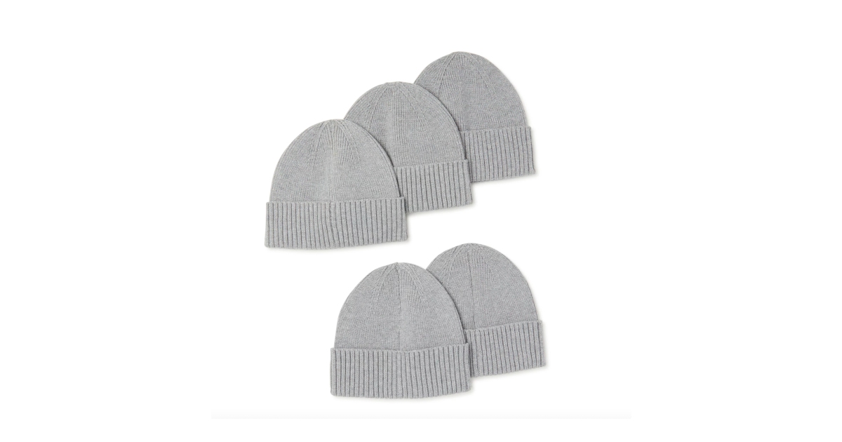 Time and Tru Women's Beanies 5-pack at Walmart
