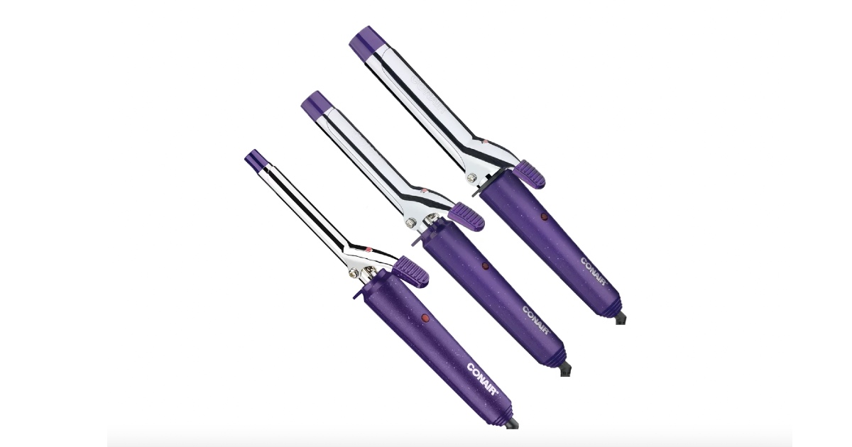 Ceramic Spring Curling Iron 3- Piece at Walmart