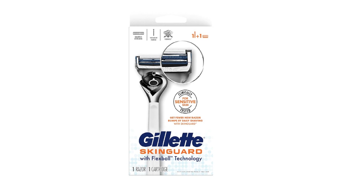 Gillette Skin Guard Razor ONLY 0.99 (Reg. 15.99) Daily Deals & Coupons