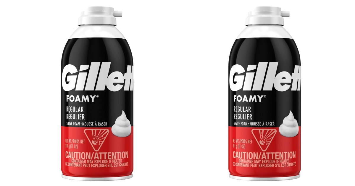 Gillette Foamy Shaving Cream ONLY 0.61 (Reg. 3.49) Deals & Coupons