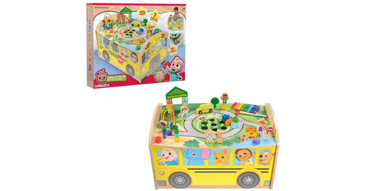 CoComelon Wooden Activity Table at Walmart