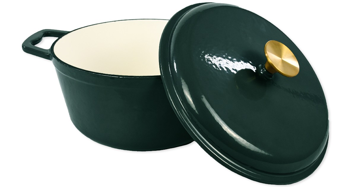 Mainstays Enameled Cast Iron ONLY 19.97 (Reg 36) Daily Deals & Coupons